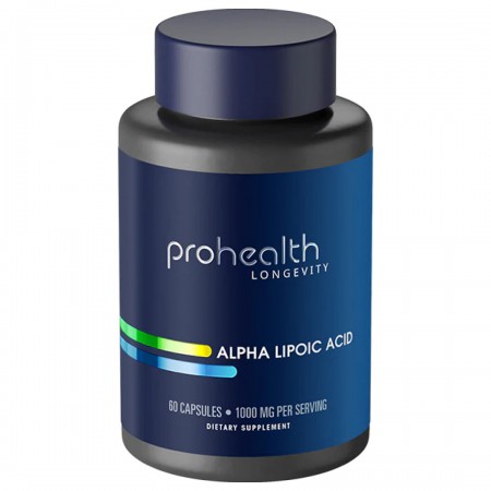 ProHealth Alpha Lipoic Acid - 1000 mg per serving, 60 capsules