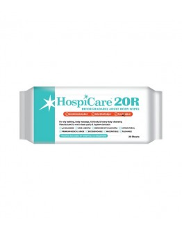 HospiCare 20R Biodegradable Adult Body Wipes