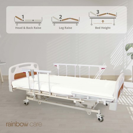 3 Crank Electrical Split Hospital Bed