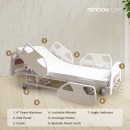 3 Crank Manual Luxury Hospital Bed