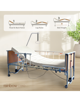 Domiflex 3 Plus Premium Nursing Bed, Split Side Rails