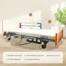 Livorno Premium Nursing Bed, Foldable Side Rails