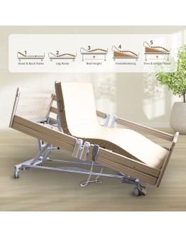 Practico 25/80 Premium Nursing Bed, Split Side Rails