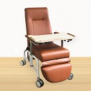 KW-WF-AA Reclining Geriatric Chair (Steel, With Wheels, Footrest & Adjustable Arm Rest)