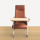 KW-W Reclining Geriatric Chair (Steel, With Wheels)