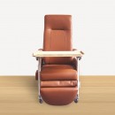 KW-WF Reclining Geriatric Chair (Steel, With Wheels and Footrest)