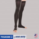 Therafirm Unisex Thigh High Stockings / C4, Open Toes