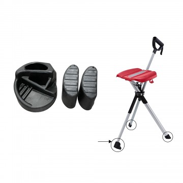 Foldable Walking Stick Rubber Base