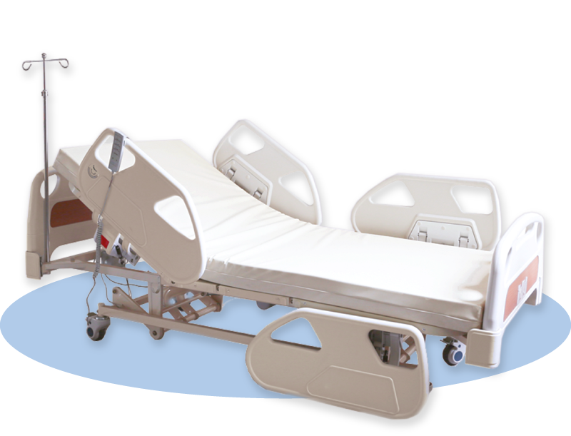 Main Image of Adjustable Electric Hospital Bed with Split Panels Safety Feature