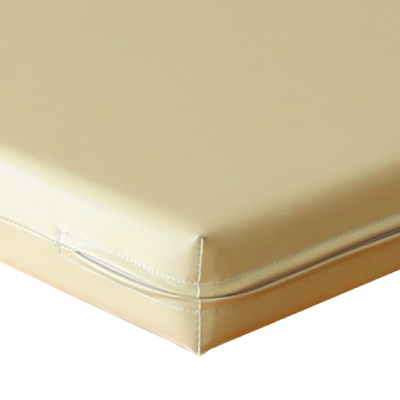 Section of the Premium Comfort Mattress with Yellow Water-Resistant Cover